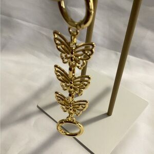 Gold Butterfly Keychain/Bag Accessory
